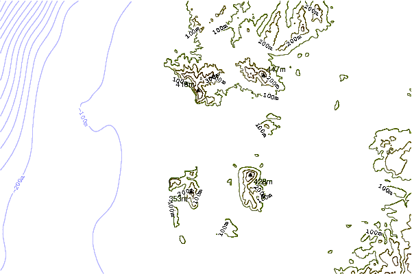 Shoreline around Porto Ferro
