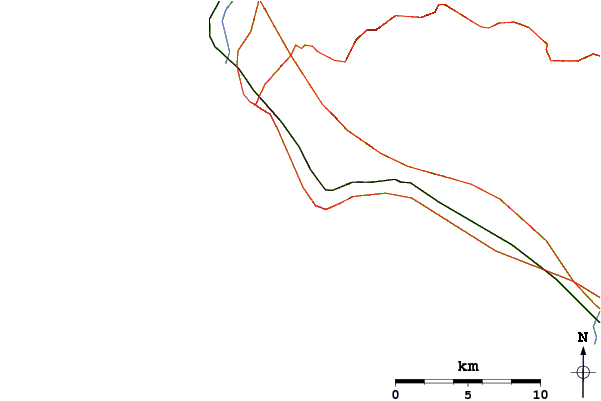 Roads and rivers around Porto