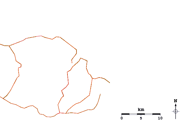 Roads and rivers around Porto da Cruz