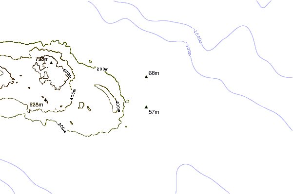 Shoreline around Porto Martins