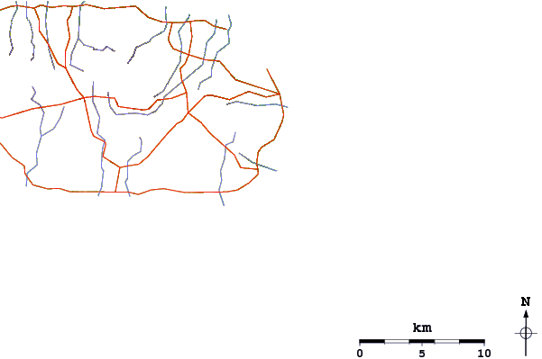 Roads and rivers around Porto Novo