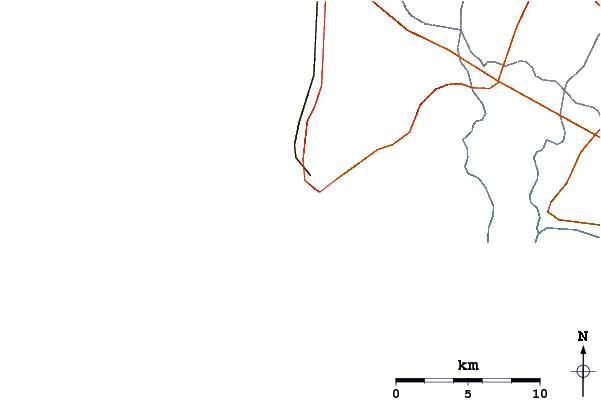 Roads and rivers around Porto de Anzio