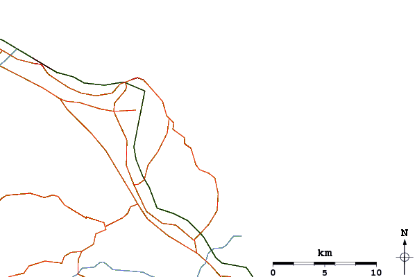 Roads and rivers around Portonovo (la Nave)