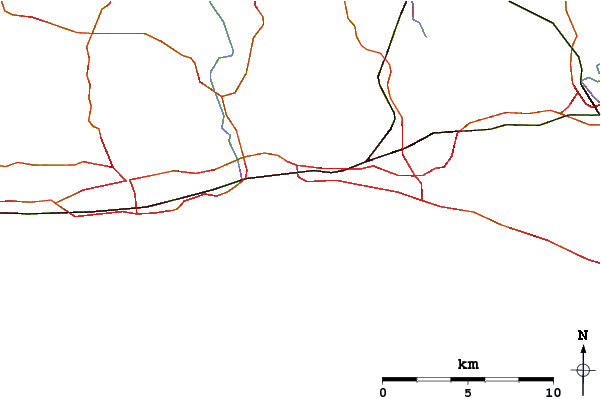 Roads and rivers around Portslade