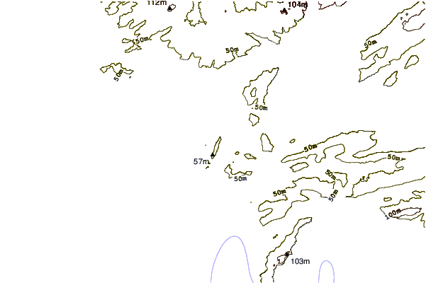 Shoreline around Pors Naye
