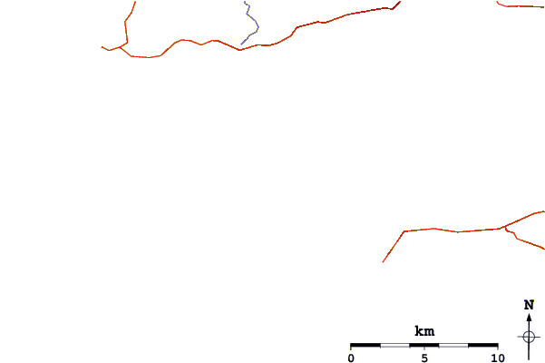 Roads and rivers around Pors Naye