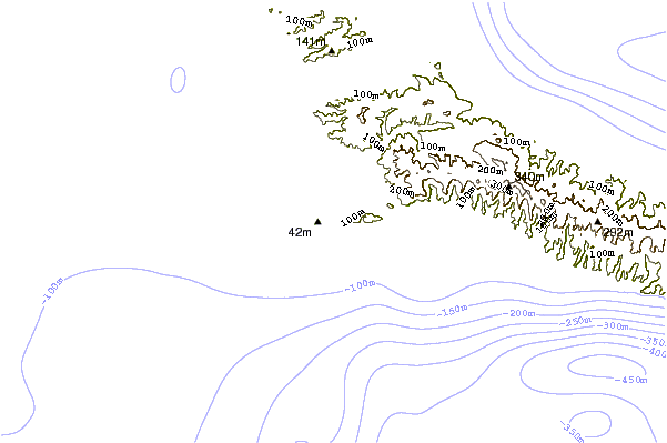 Shoreline around Poseidi