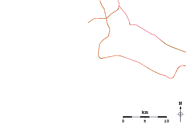 Roads and rivers around Poseidi