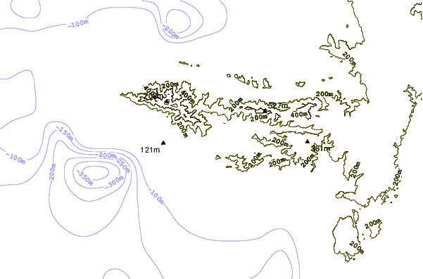 Shoreline around Potrero Grande (Ollie's Point)