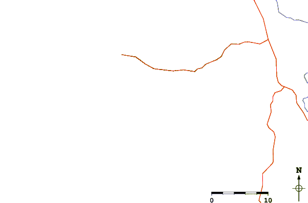 Roads and rivers around Potrero Grande (Ollie's Point)