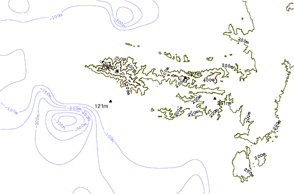 Shoreline around Potrero Grande(OlliesPoint)