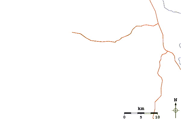 Roads and rivers around Potrero Grande(OlliesPoint)