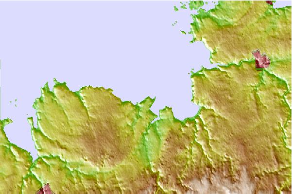 Surf breaks located close to Poul Rodou