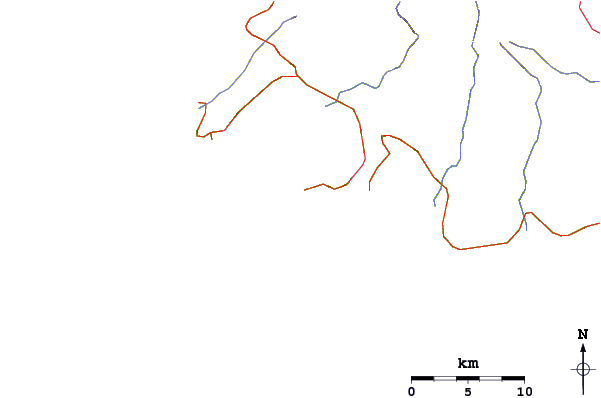 Roads and rivers around Pounders
