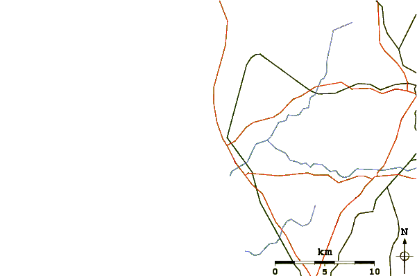 Roads and rivers around Povoa do Varzim