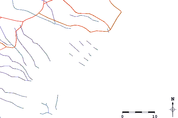 Roads and rivers around Poxim