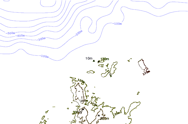 Shoreline around Pradomar