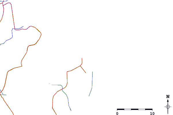 Roads and rivers around Praia Brava