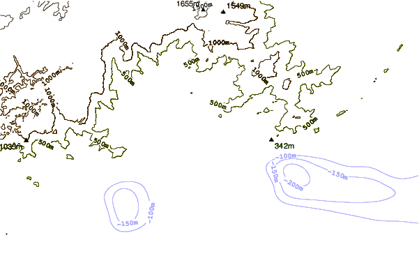 Shoreline around Praia Brava da Almada