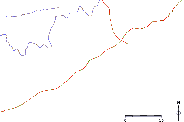 Roads and rivers around Praia Dura