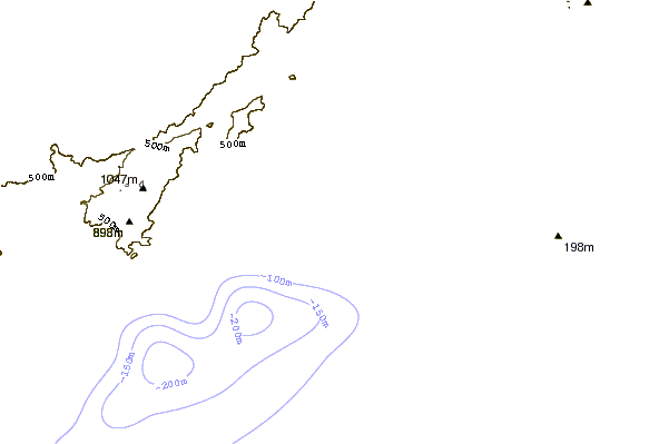 Shoreline around Praia Grande