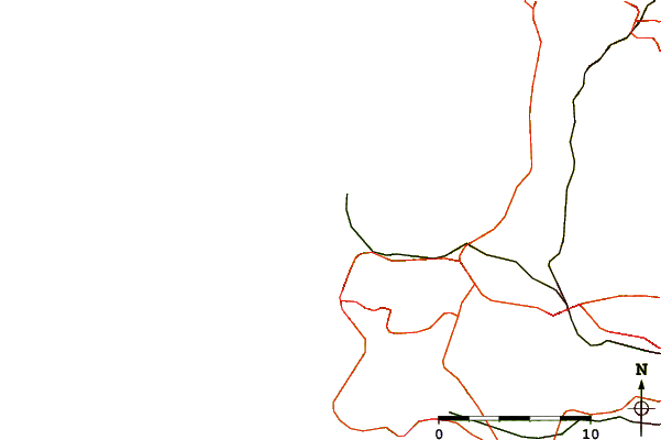 Roads and rivers around Praia Pequena