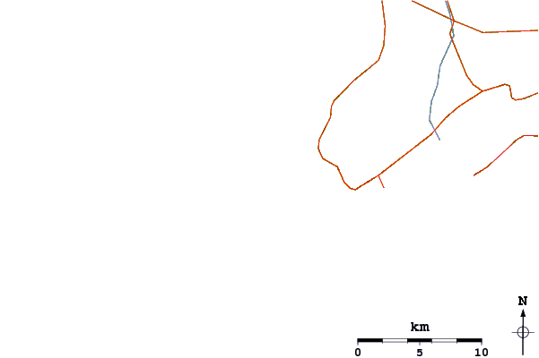 Roads and rivers around Praia da Foz Cabo Espichel Sesimbra