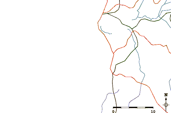 Roads and rivers around Praia da Leirosa