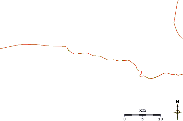 Roads and rivers around Praia da Baleia