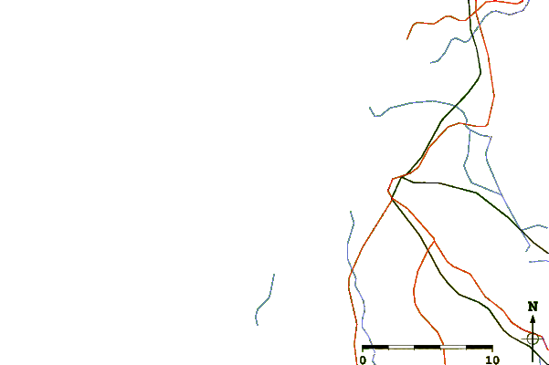 Roads and rivers around Praia da Barra