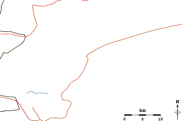 Roads and rivers around Praia da Bertioga