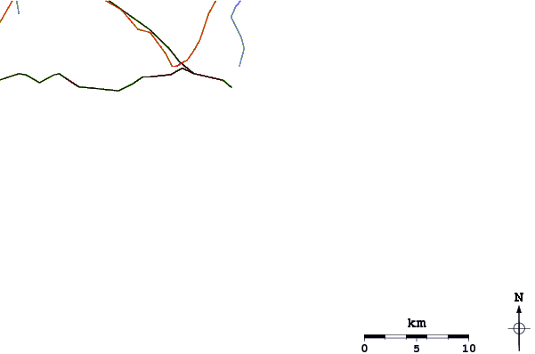 Roads and rivers around Praia das Dunas