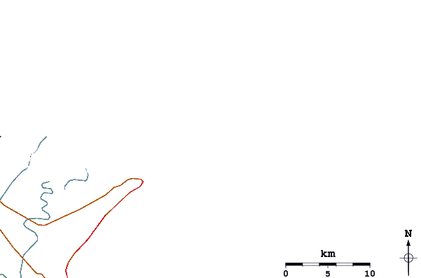 Roads and rivers around Praia de Fora