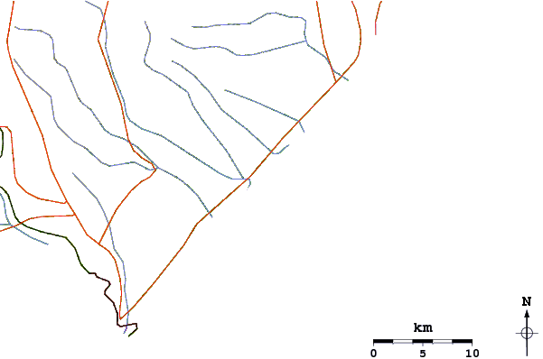 Roads and rivers around Praia de Jatiuca