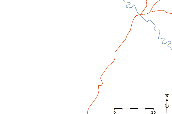 Roads and rivers around Praia de Odeceixe