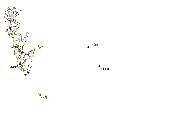 Shoreline around Praia de Ubatuba
