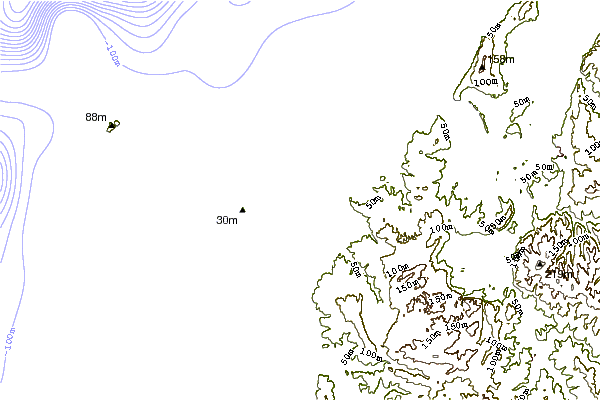 Shoreline around Praia do Baleal