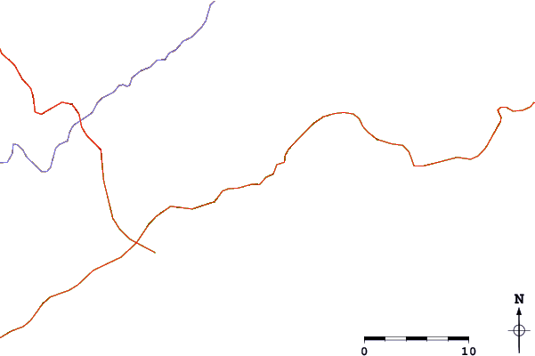 Roads and rivers around Praia do Felix