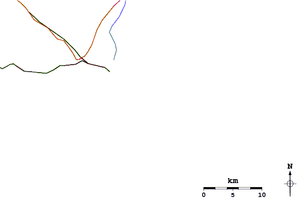 Roads and rivers around Praia do Forte