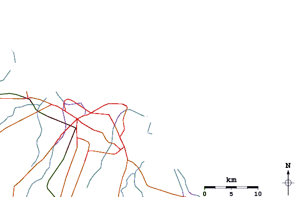 Roads and rivers around Praia do Futuro