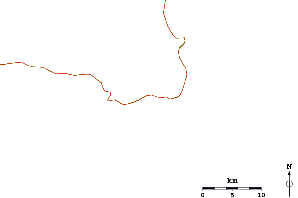 Roads and rivers around Praia do Guaeca