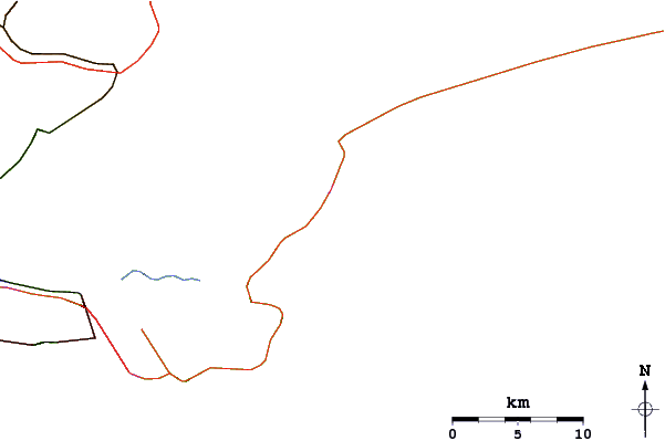Roads and rivers around Praia do Iporanga