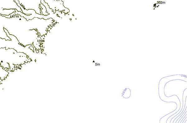 Shoreline around Praia do Meio