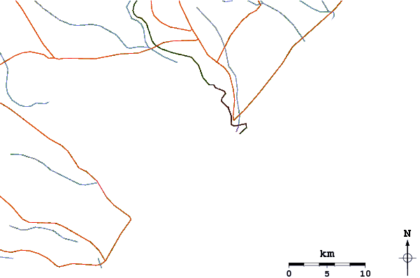 Roads and rivers around Praia do Pontal