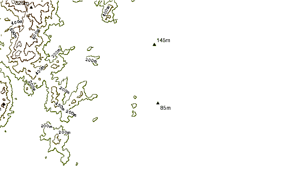 Shoreline around Praia do Porto