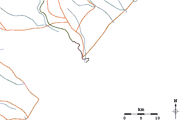 Roads and rivers around Praia do Sobral