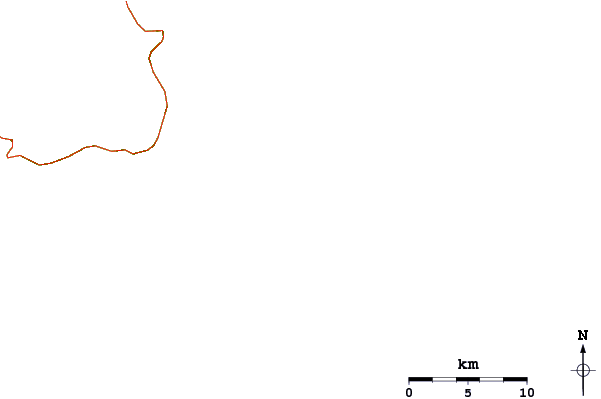 Roads and rivers around Praia dos Castelhanos (Ilha Bela)