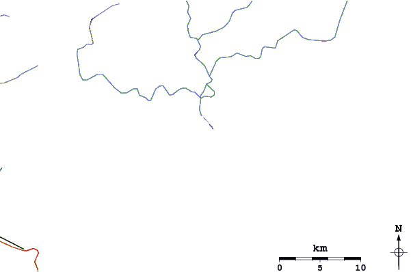 Roads and rivers around Praia dos Pescadores