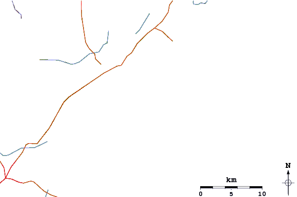 Roads and rivers around Prainha