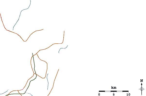 Roads and rivers around Prainha